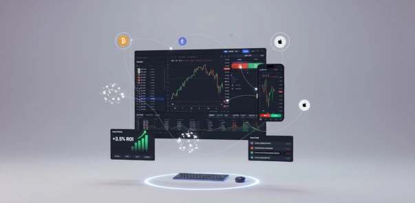 tradeel trading dashboard with live charts